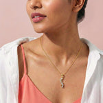 Twilight Tranquility Diamond Pendant 18K model_rose-1 view