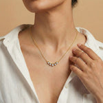 Twilight Tranquility Diamond Pendant 18K model_white-1 view