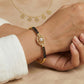 Whispering Waves Diamond Chain Bracelet 18K model_yellow-1 view