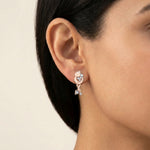Willowbloom Earrings 18K model_rose view