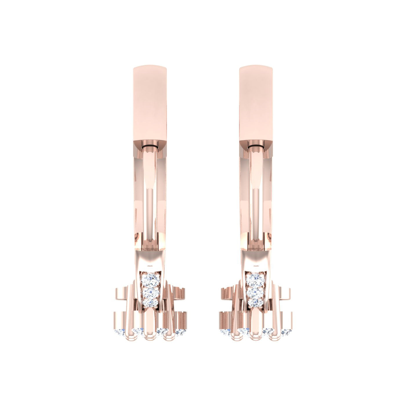 Golden Glamour Hoops