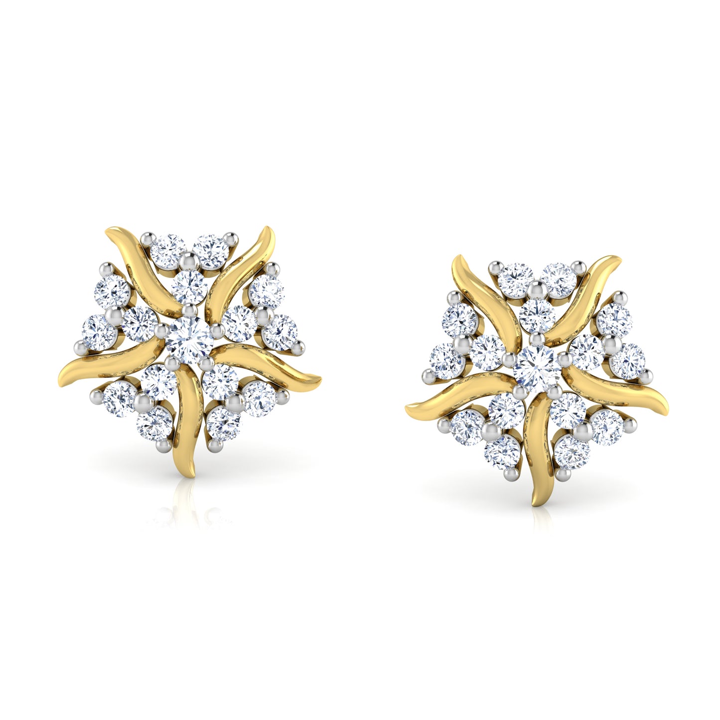 Radiant Echoes Earrings 18K