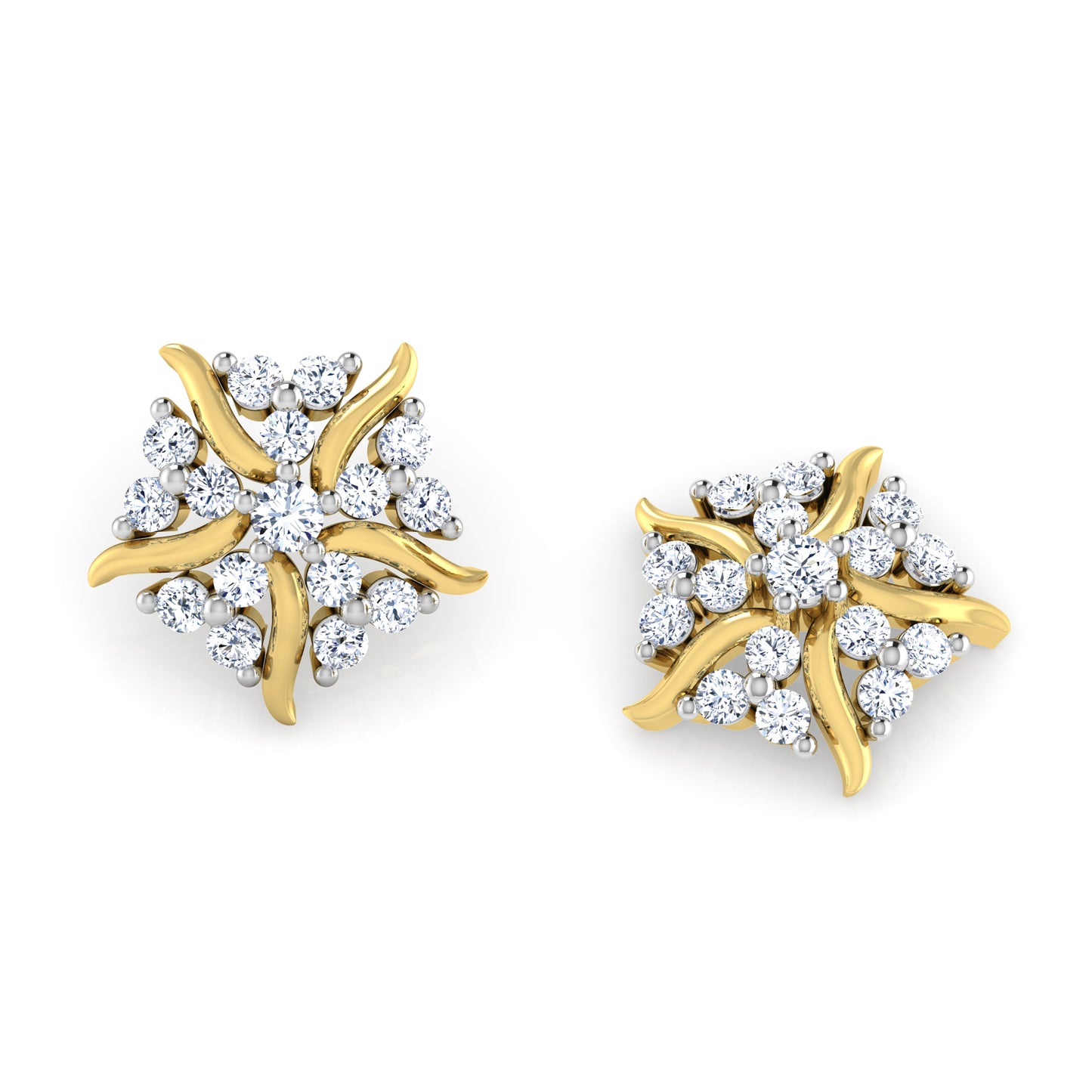 Radiant Echoes Earrings 18K