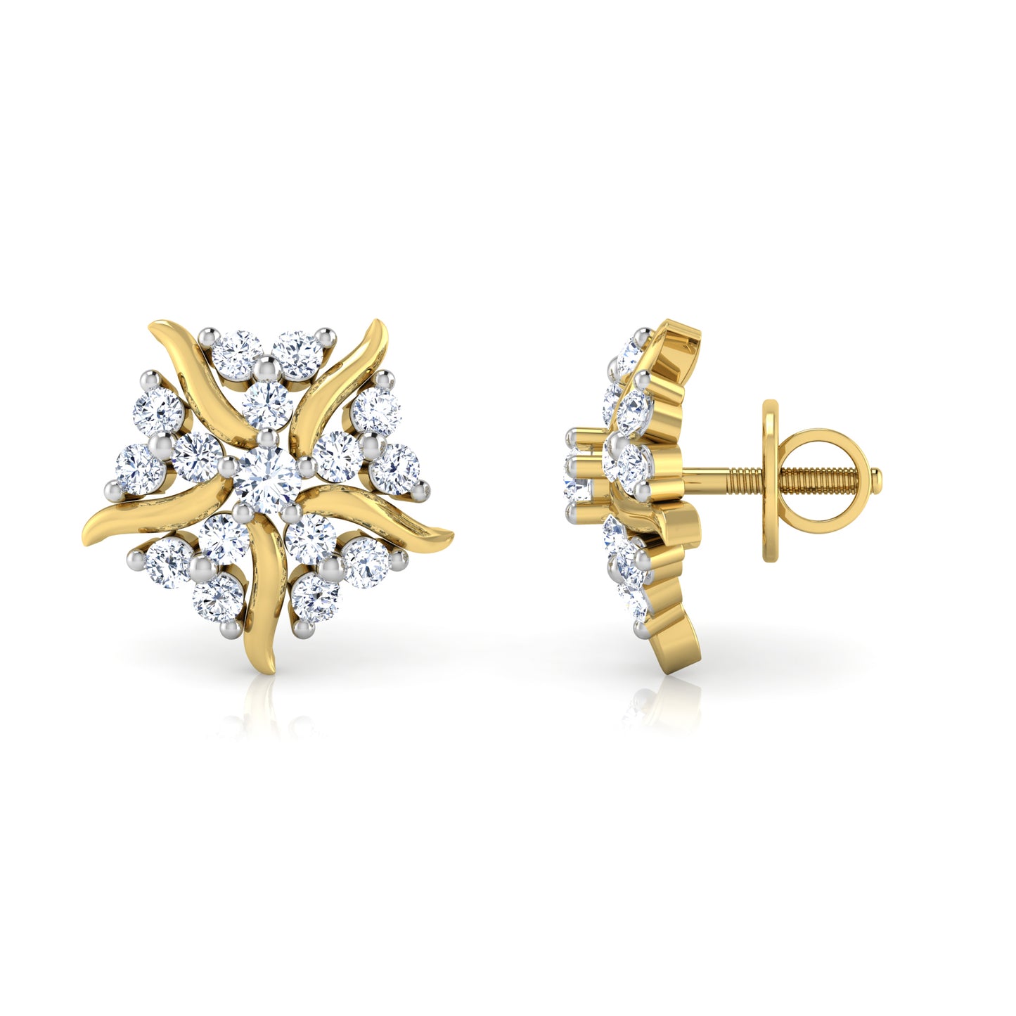 Radiant Echoes Earrings 18K