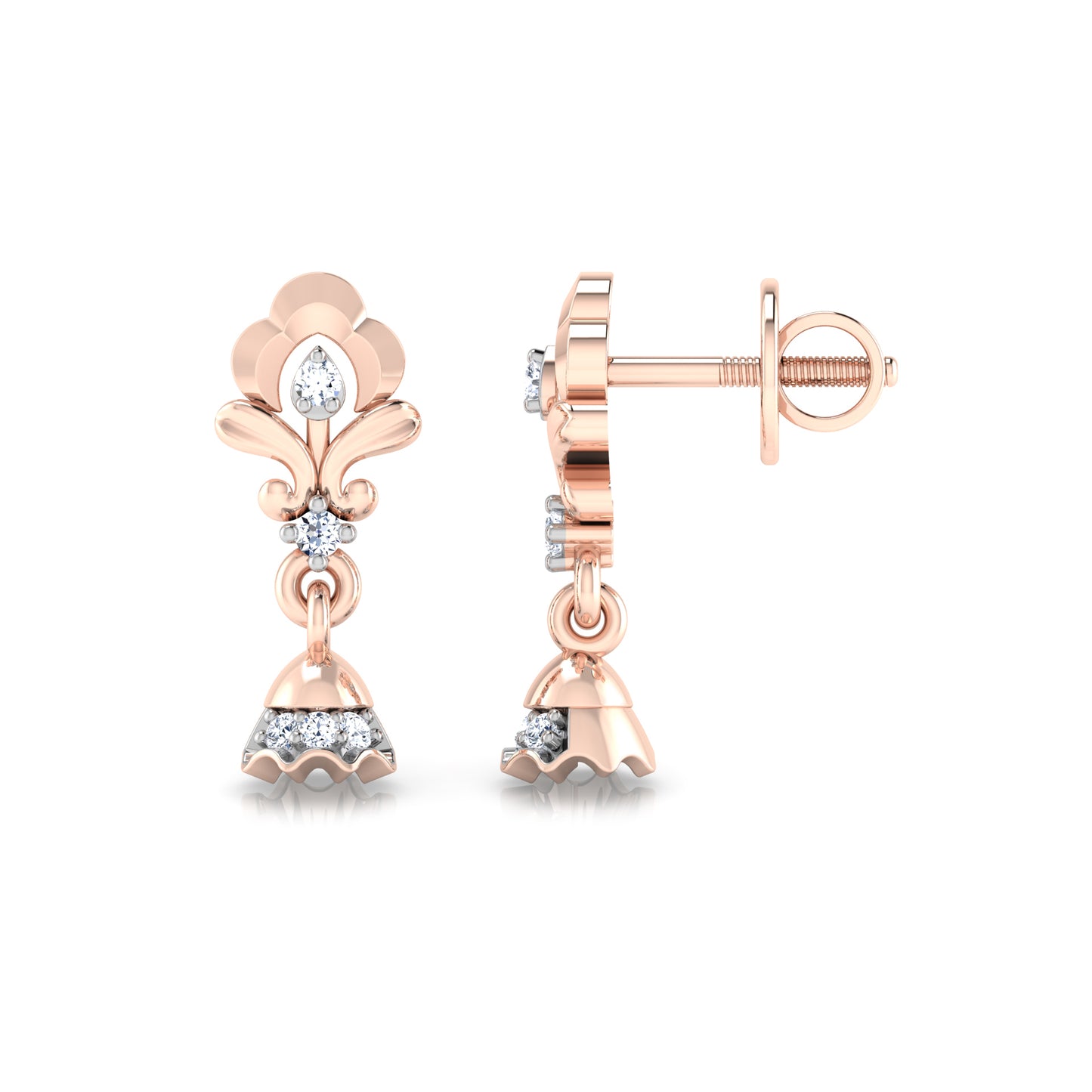 Orchid Earrings 18K