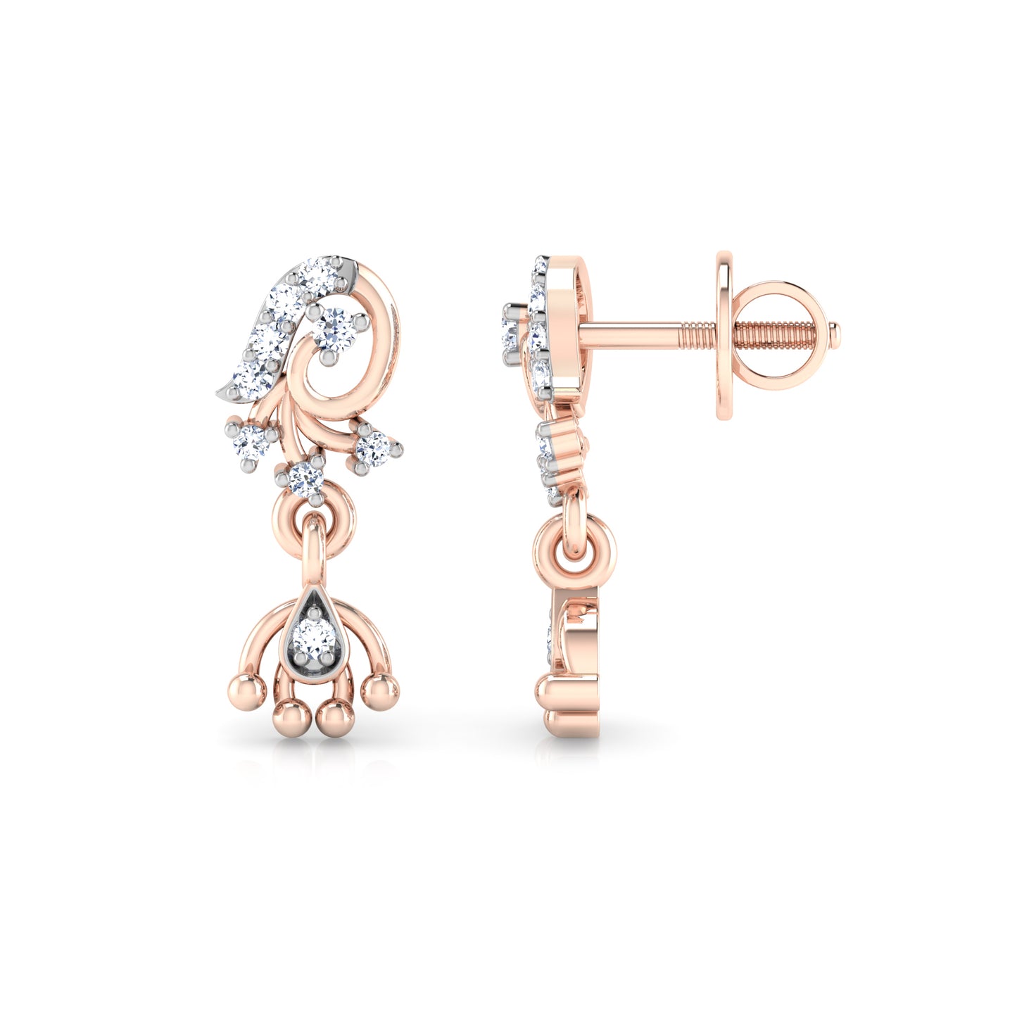 Shimmering Seafoam Earrings 18K