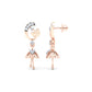 Lustrous Lilac Earrings 18K
