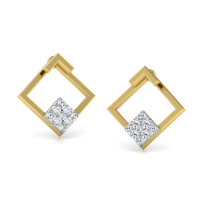 Regal Radiance Diamond Hoops 18K
