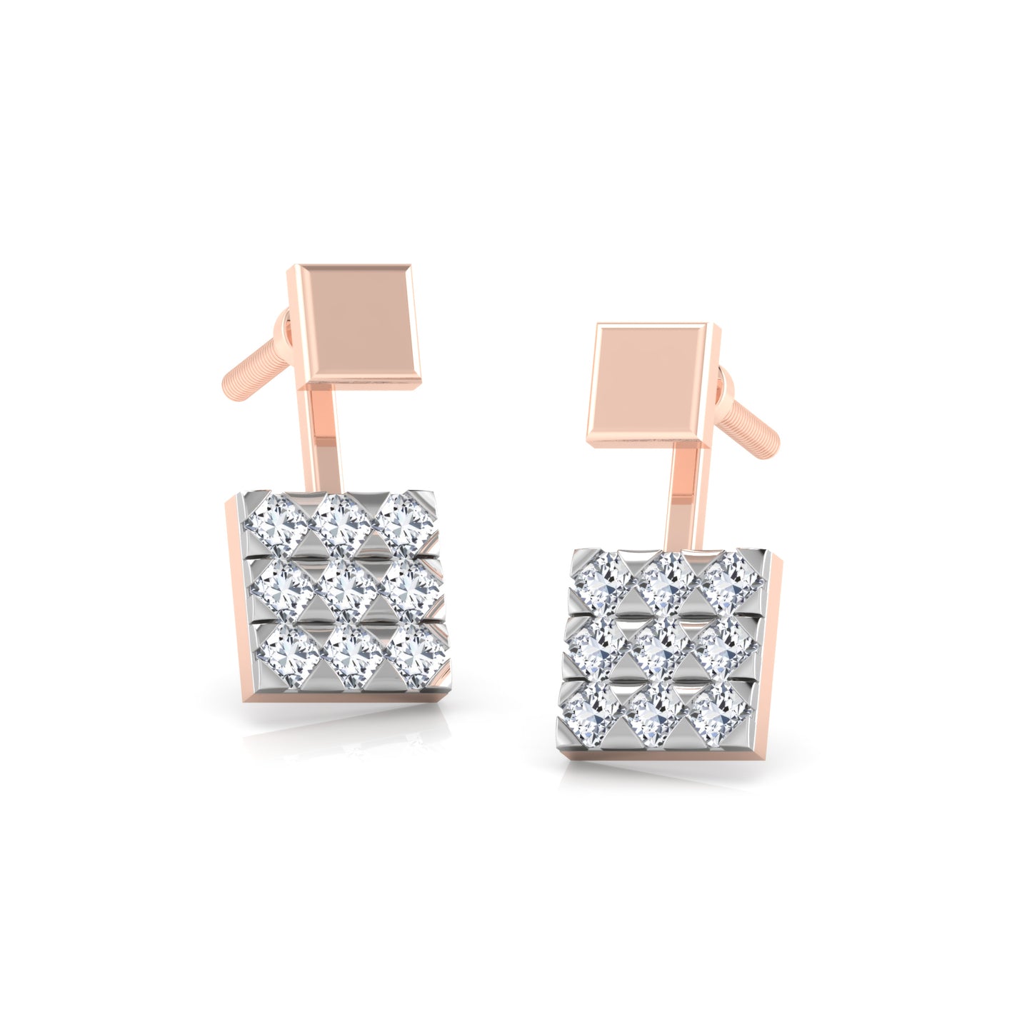 Royal Reflection Diamond Hoops
