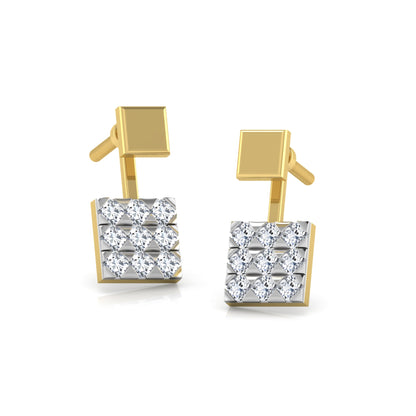 Royal Reflection Diamond Hoops 18K