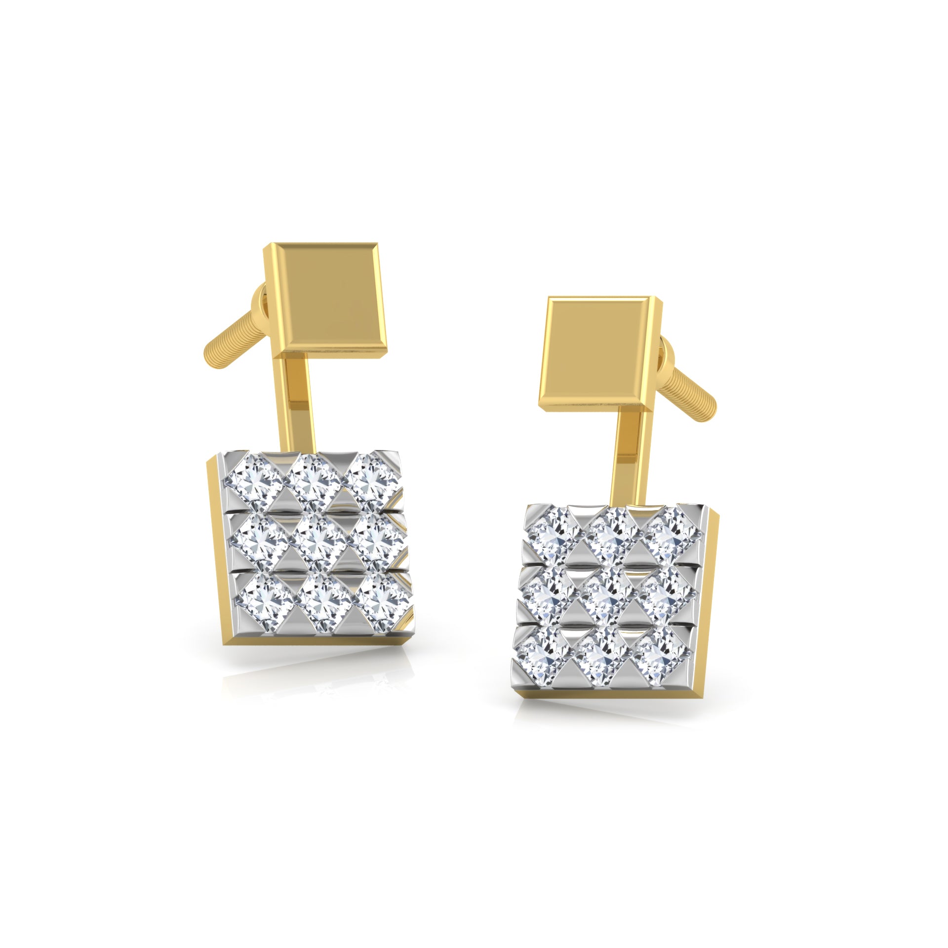 Royal Reflection Diamond Hoops