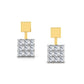 Royal Reflection Diamond Hoops
