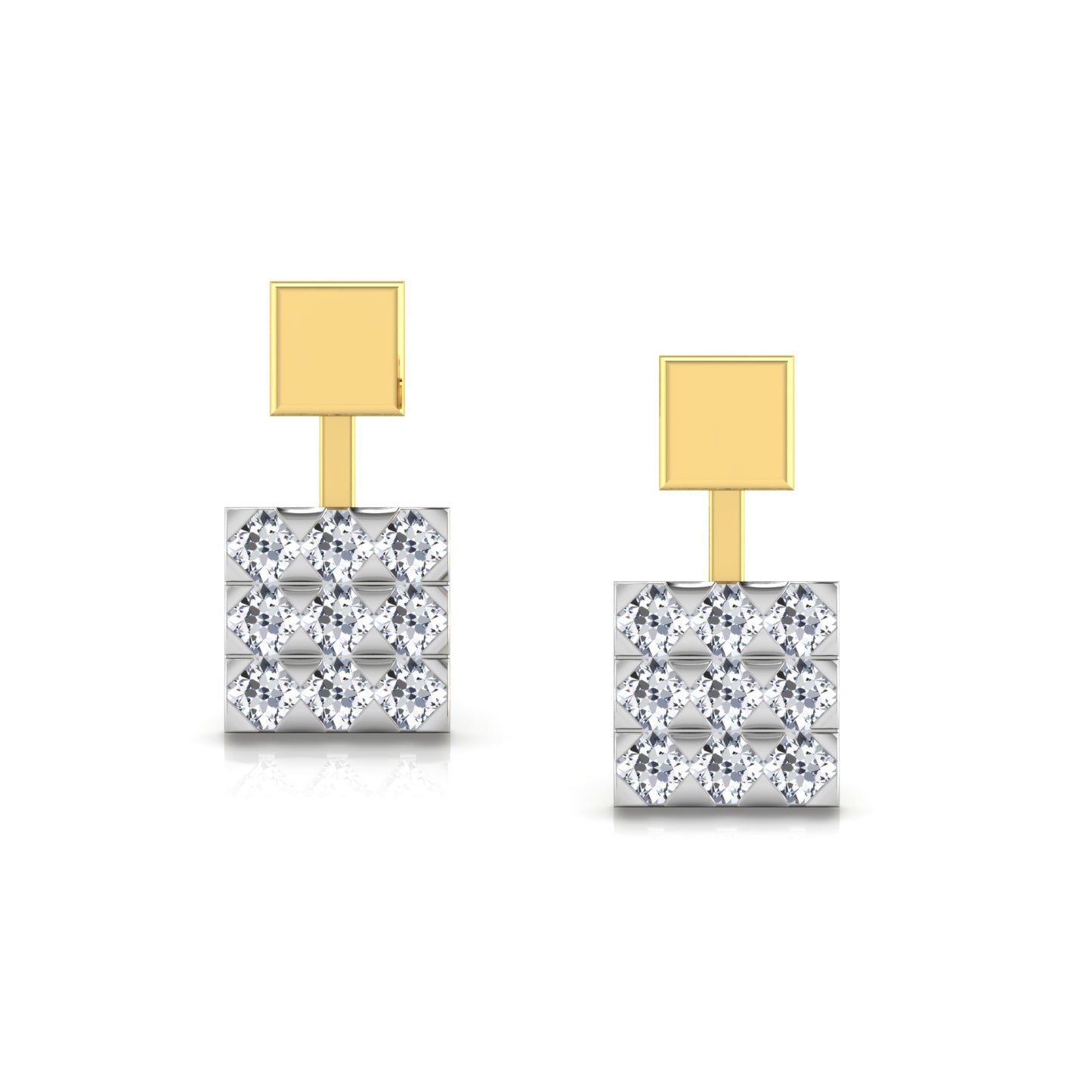 Royal Reflection Diamond Hoops