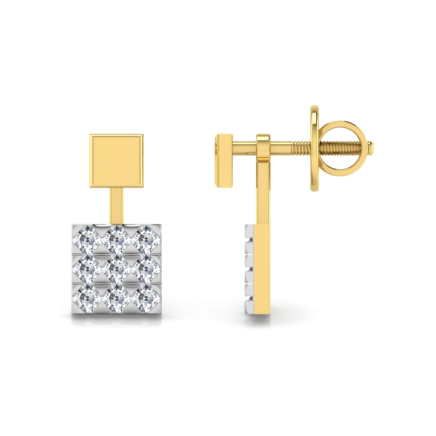 Royal Reflection Diamond Hoops 18K