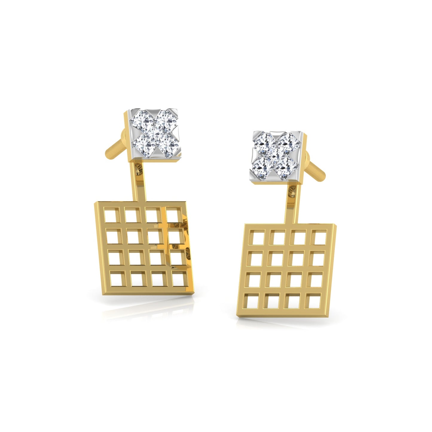 Mystical Moonbeam Diamond Dangles 18K