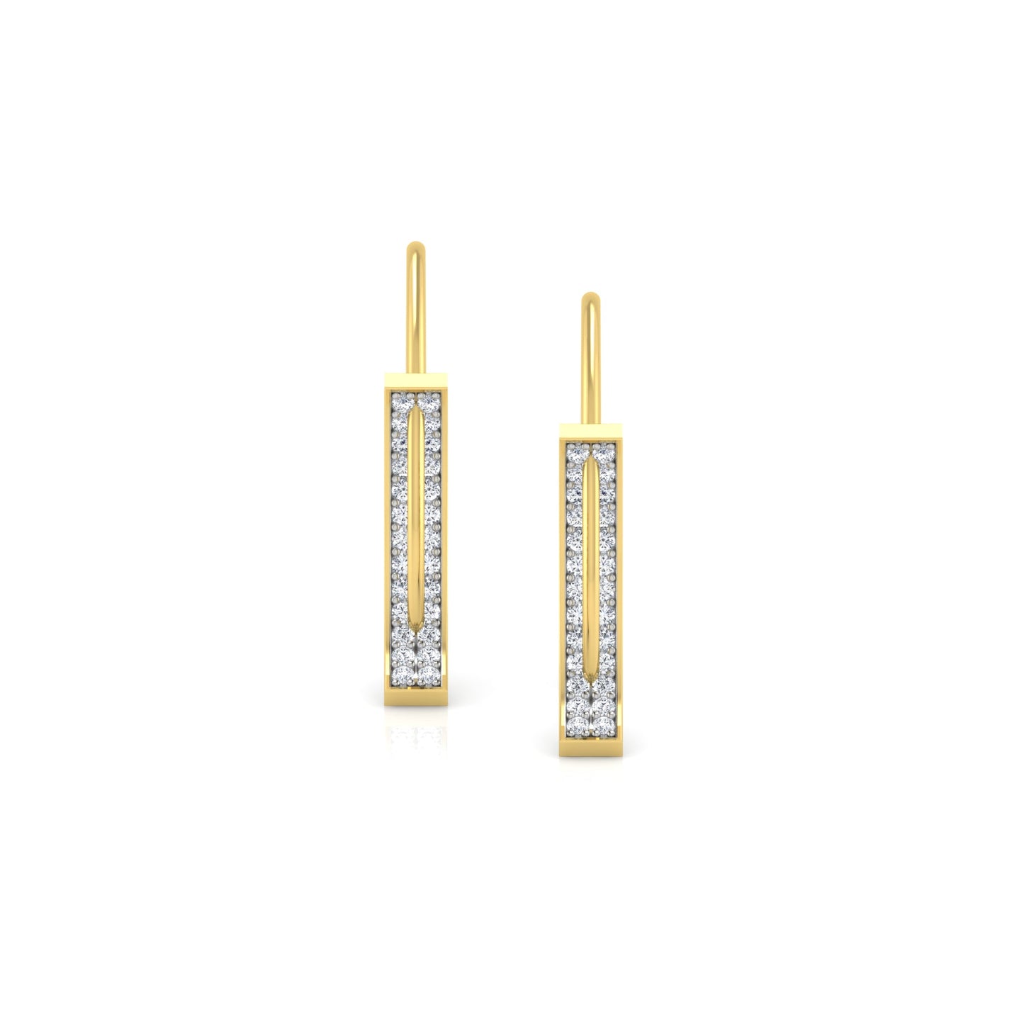 Floral Flair Diamond Huggies 18K