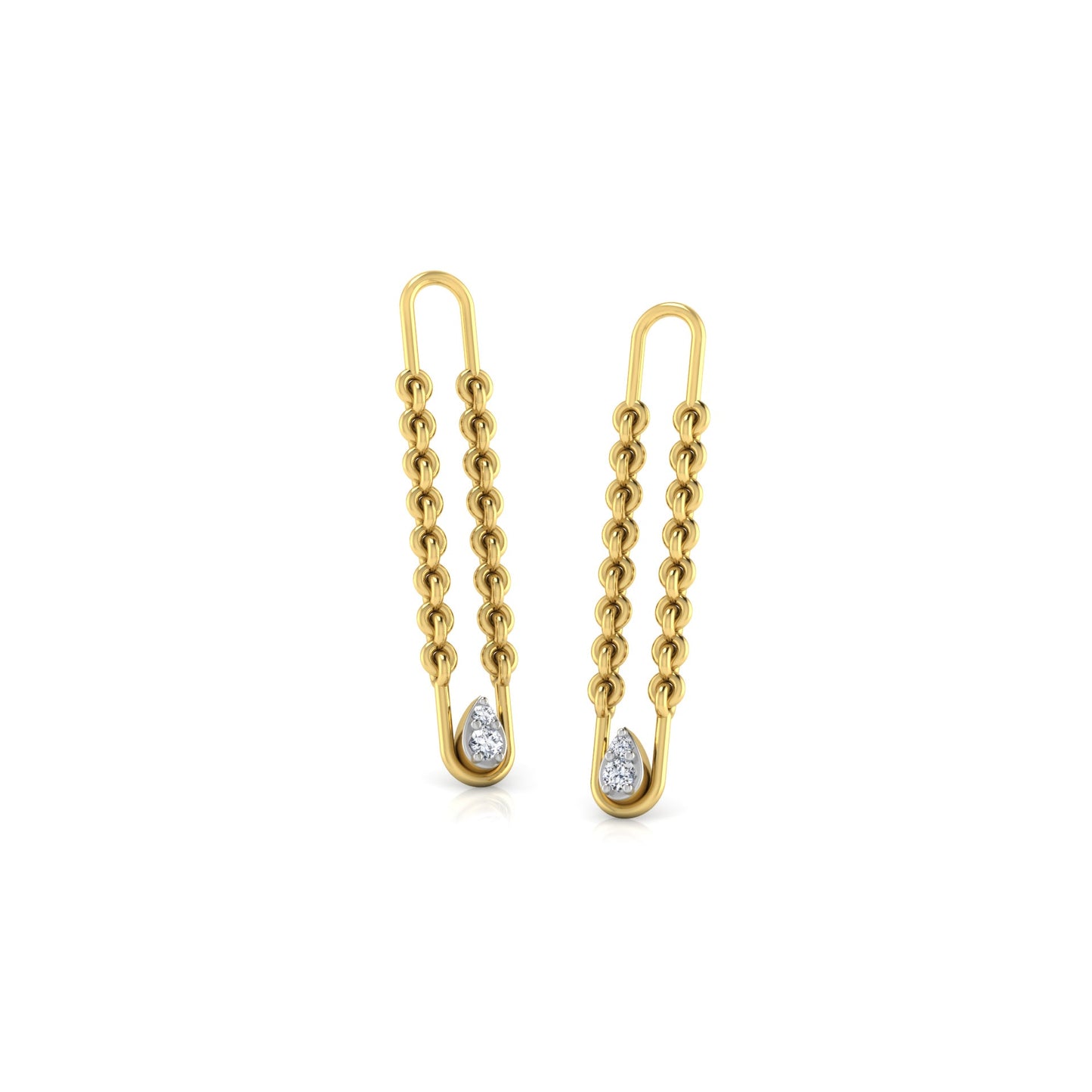 Enthralling Elegance Diamond Hoops 18K