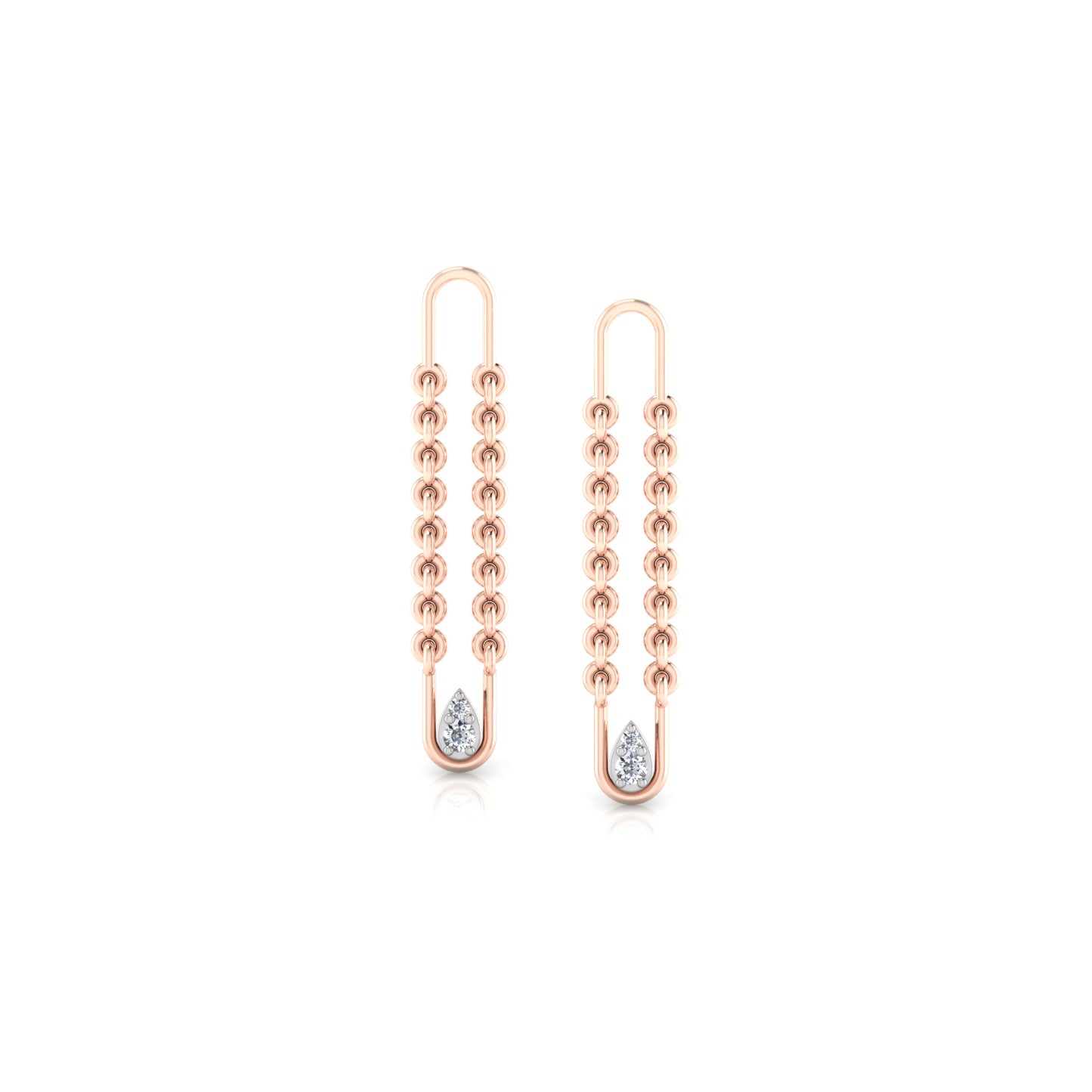 Enthralling Elegance Diamond Hoops