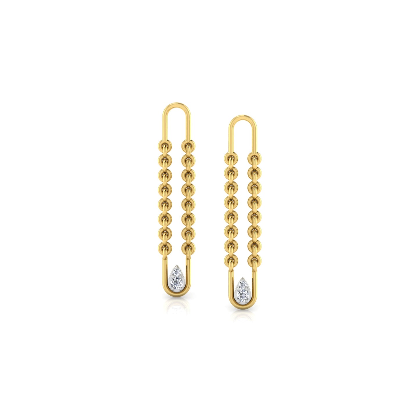 Enthralling Elegance Diamond Hoops 18K