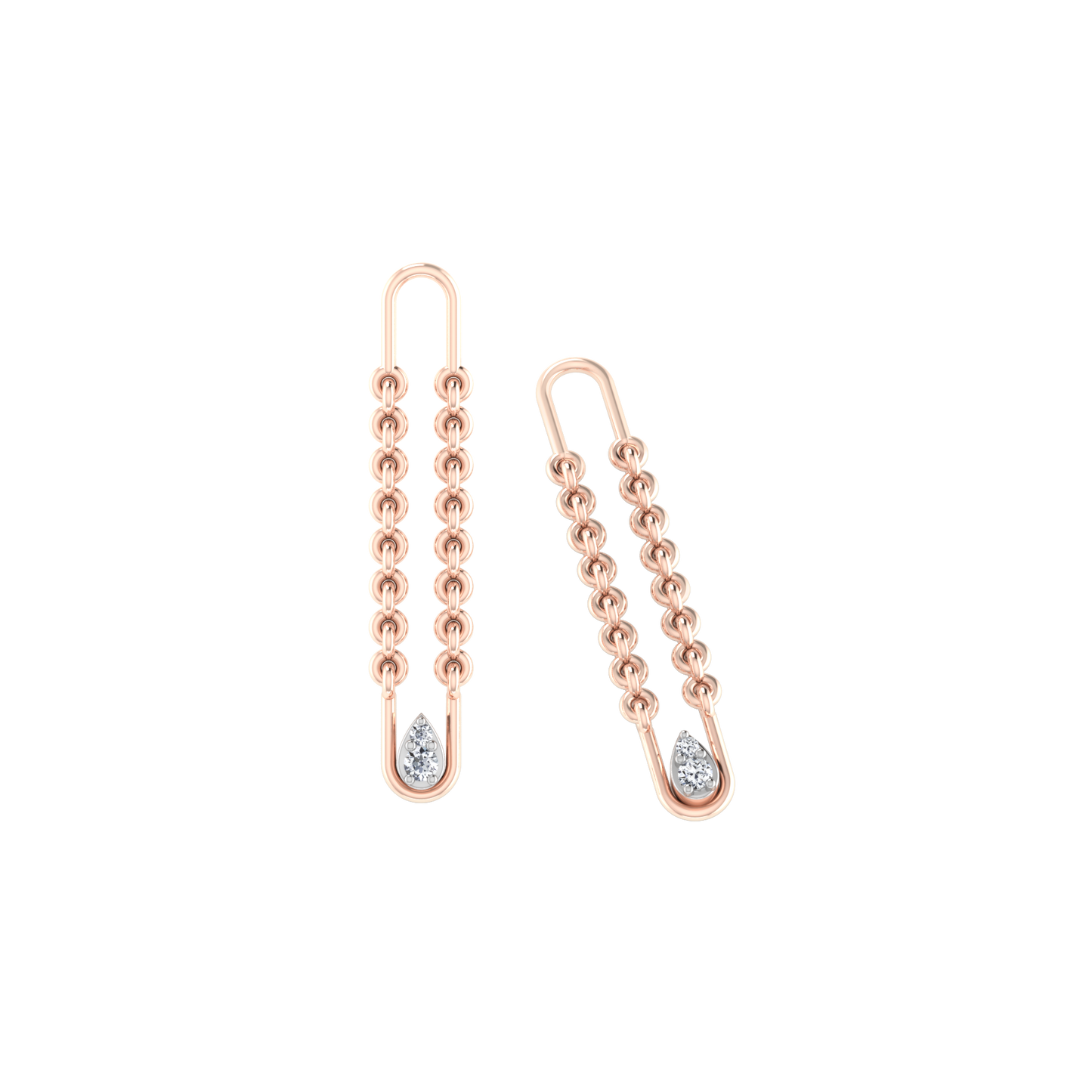 Enthralling Elegance Diamond Hoops