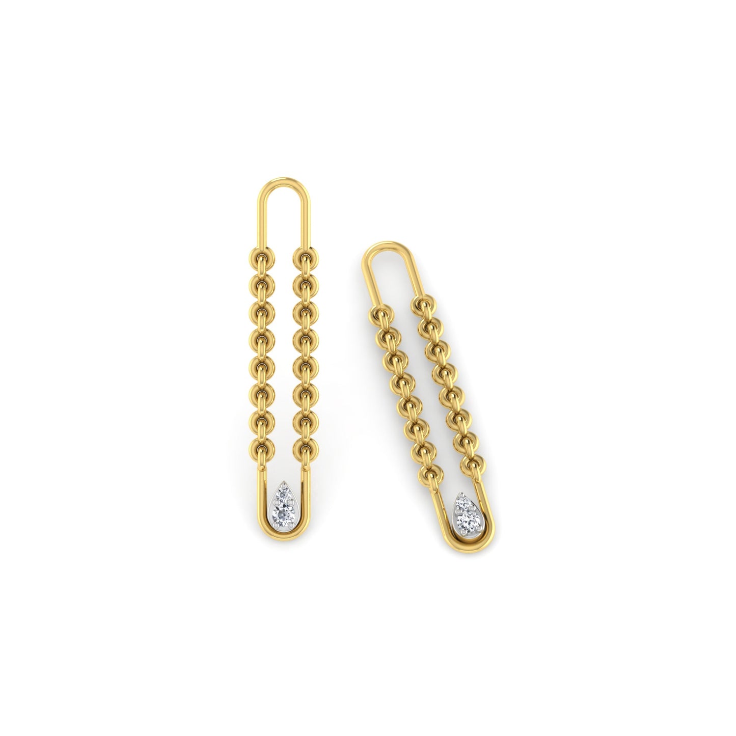 Enthralling Elegance Diamond Hoops 18K
