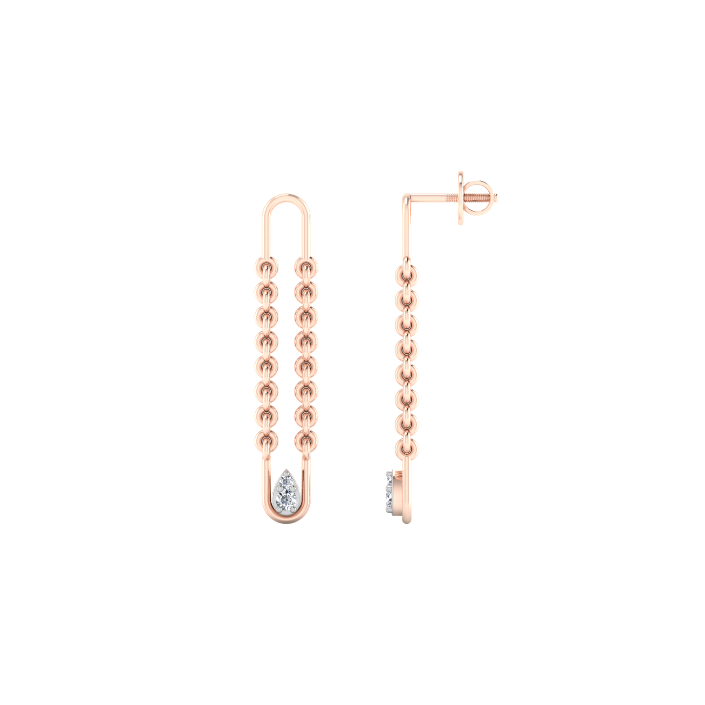 Enthralling Elegance Diamond Hoops
