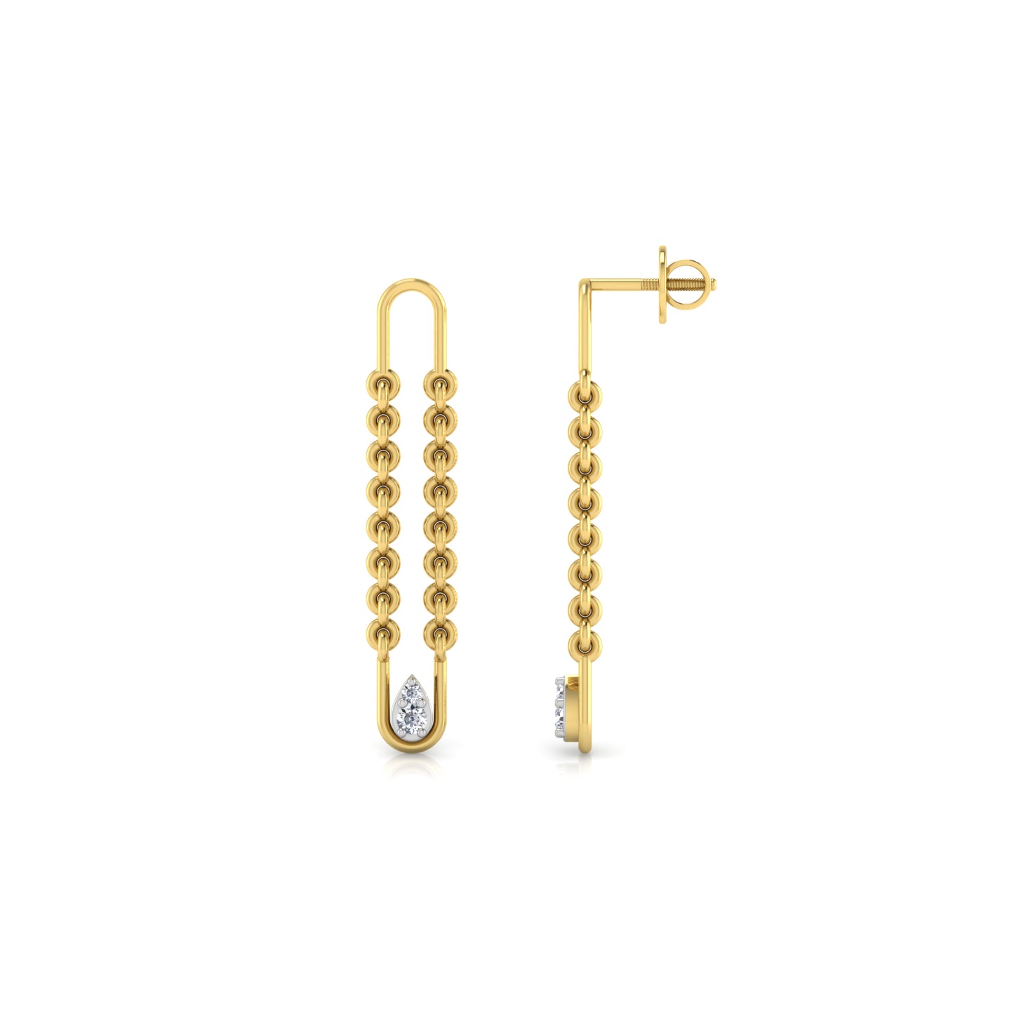 Enthralling Elegance Diamond Hoops