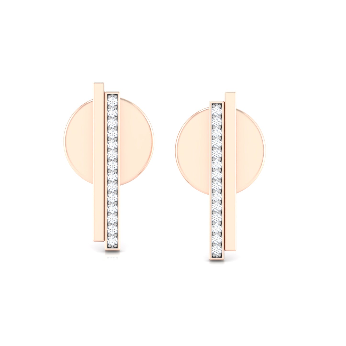 Radiant Rose Diamond Drops 18K