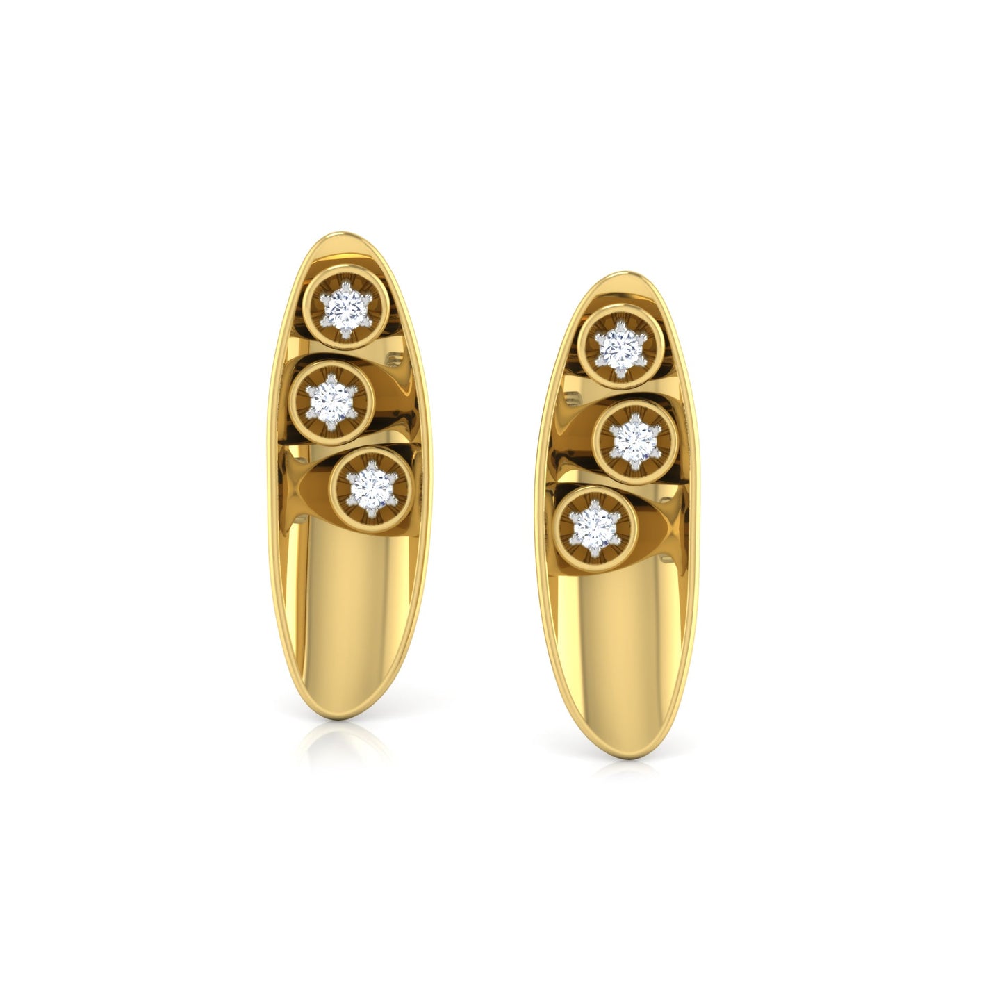 Celestial Serenity Diamond Huggies 18K