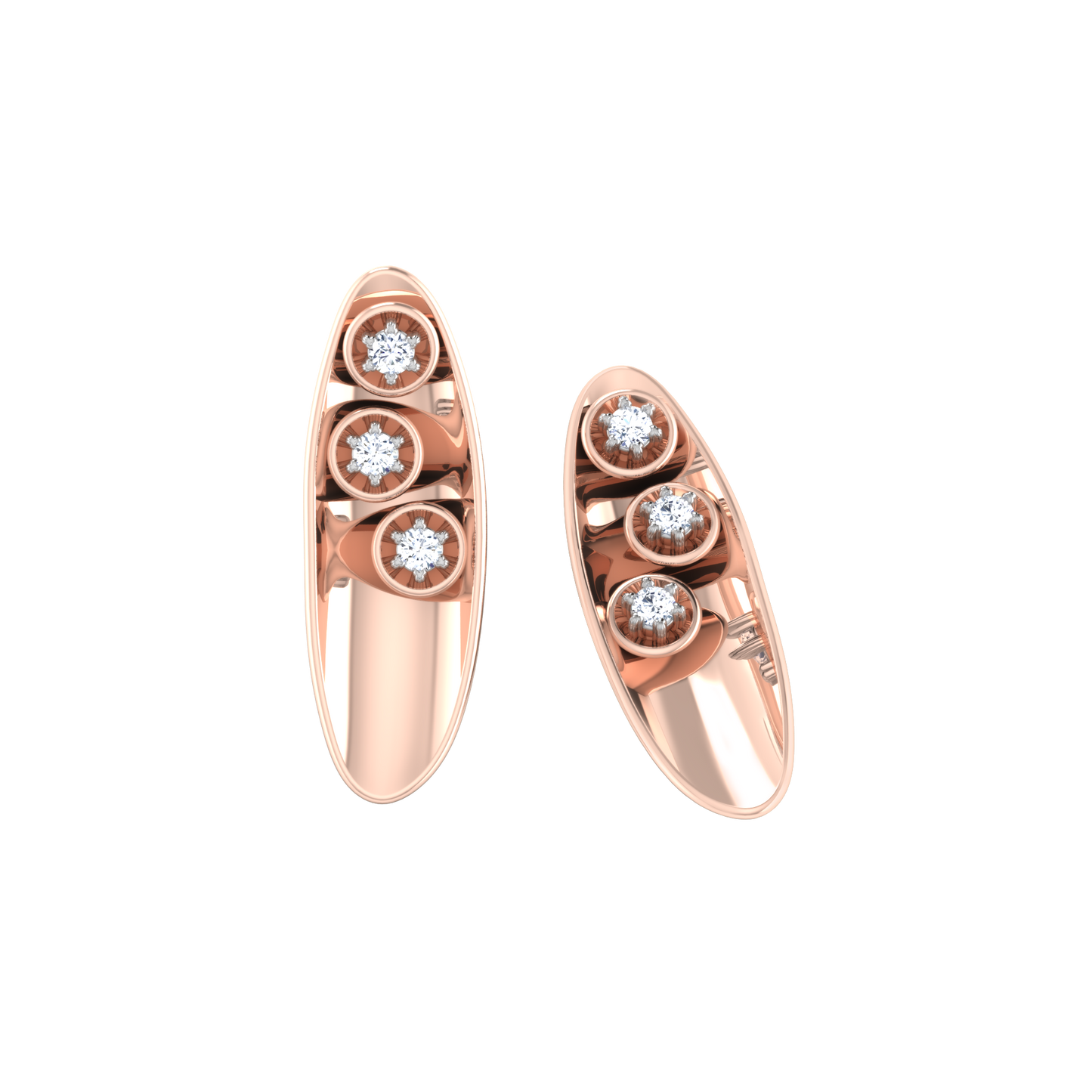 Celestial Serenity Diamond Huggies 18K