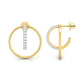 Oceanic Opulence Diamond Hoops 18K