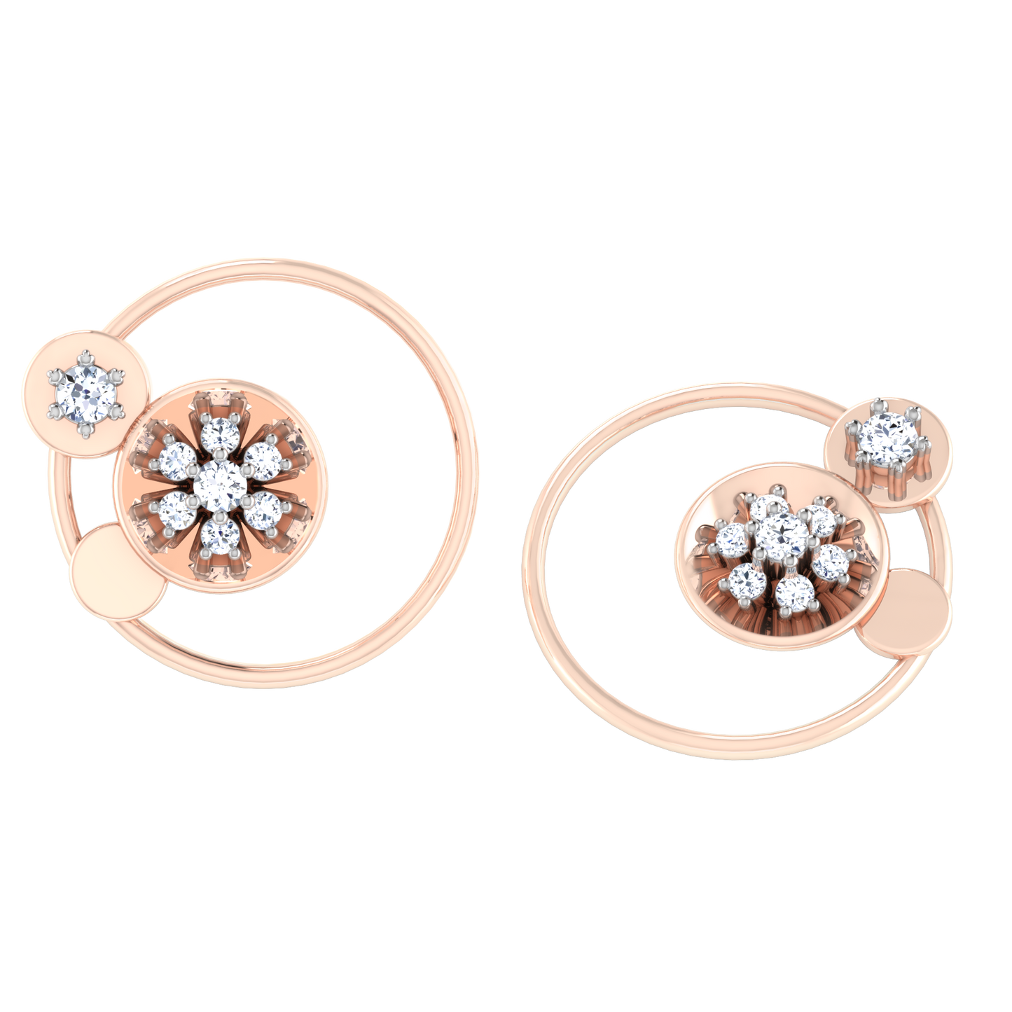 Radiant Reverie Diamond Hoops 18K