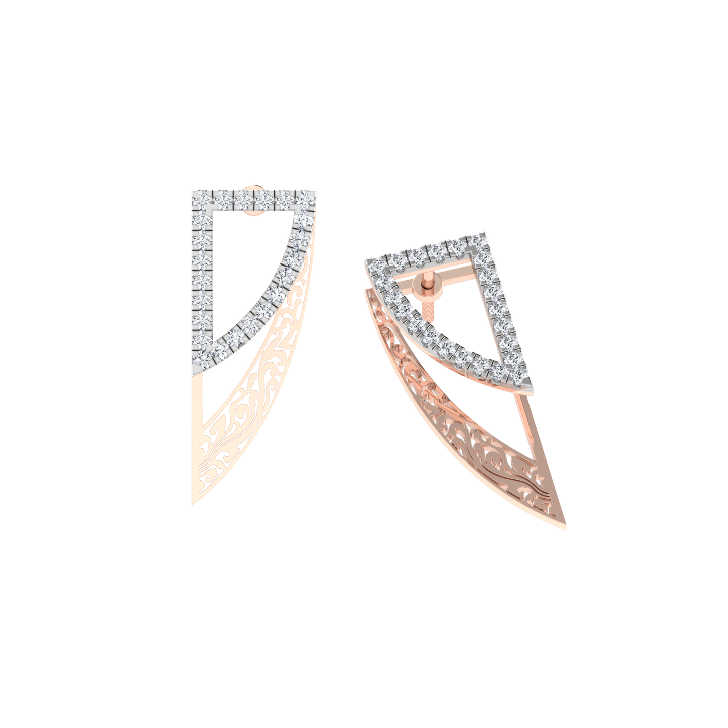 Celestial Symphony Diamond Studs 18K