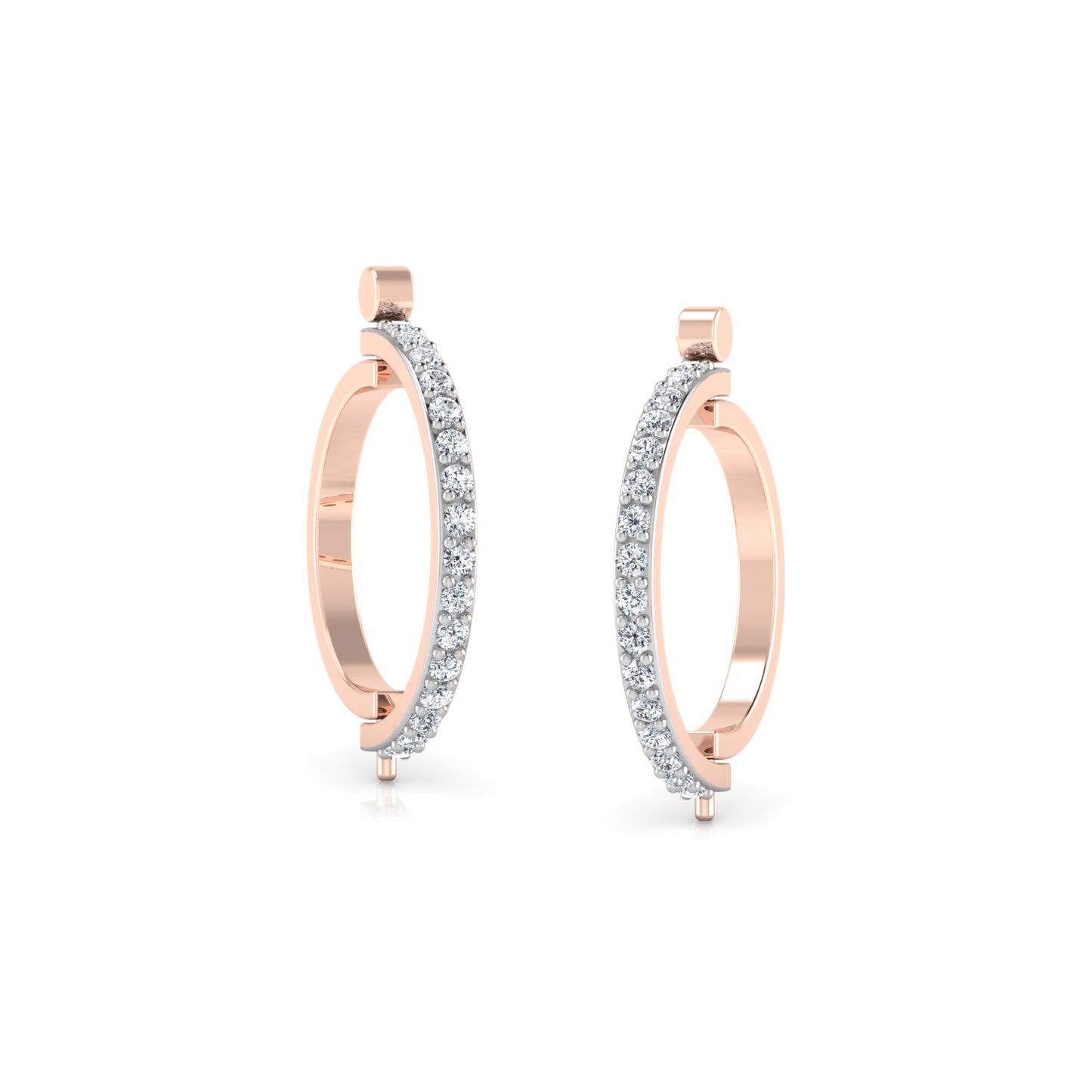 Enchanted Eden Diamond Huggies 18K