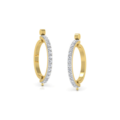 Enchanted Eden Diamond Huggies 18K