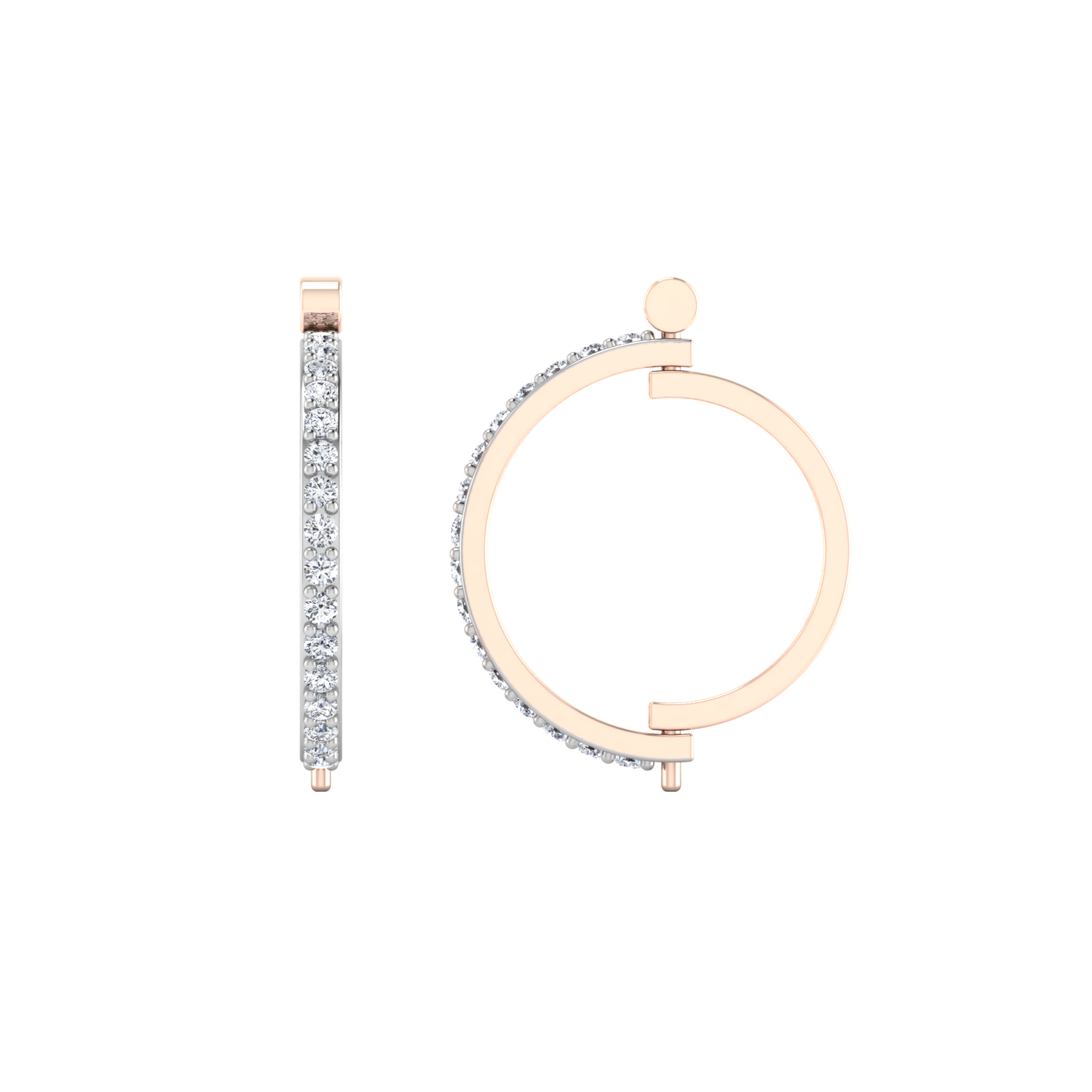 Enchanted Eden Diamond Huggies 18K