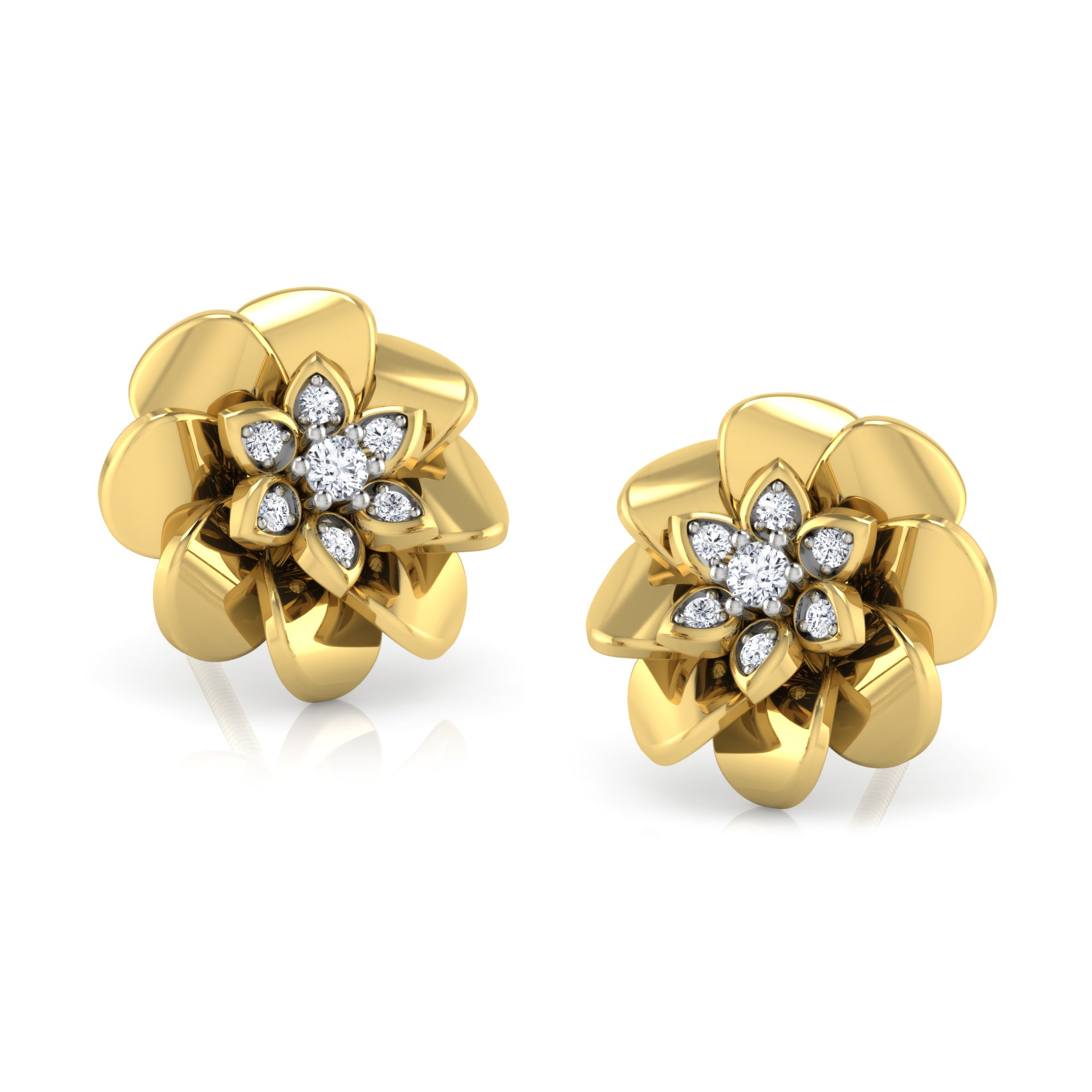 Aurora Arc Diamond Studs