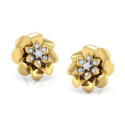 Aurora Arc Diamond Studs 18K