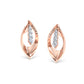 Luminous Lotus Diamond Hoops