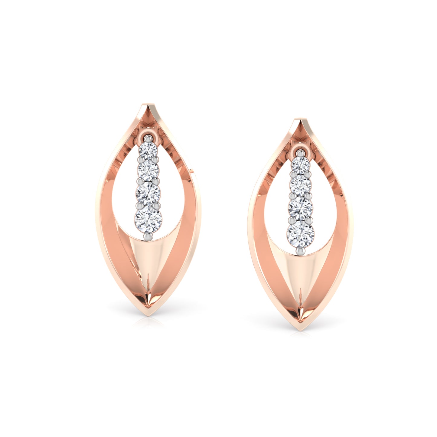 Luminous Lotus Diamond Hoops 18K