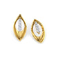 Luminous Lotus Diamond Hoops