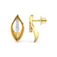 Luminous Lotus Diamond Hoops