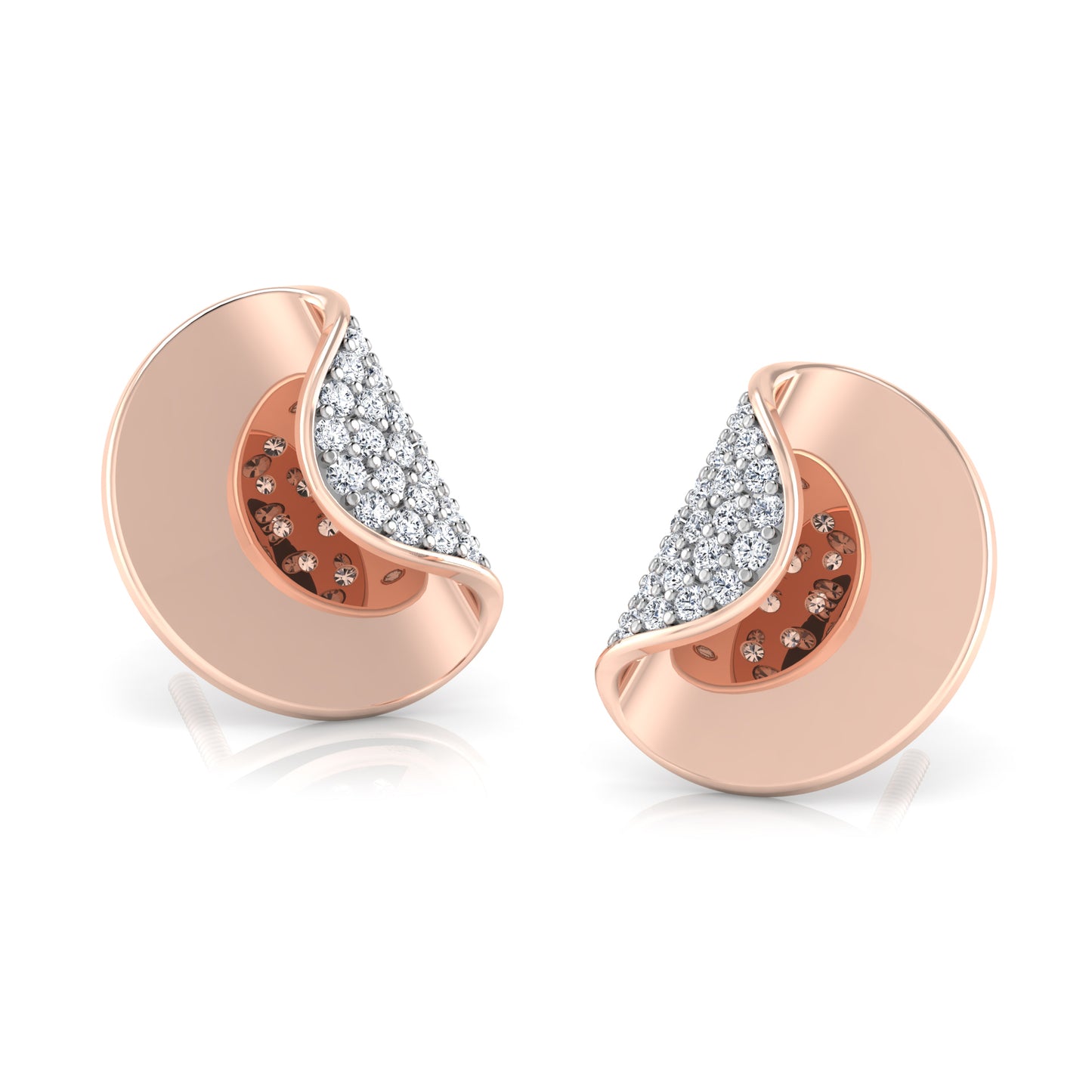 Serene Solitaire Diamond Studs 18K