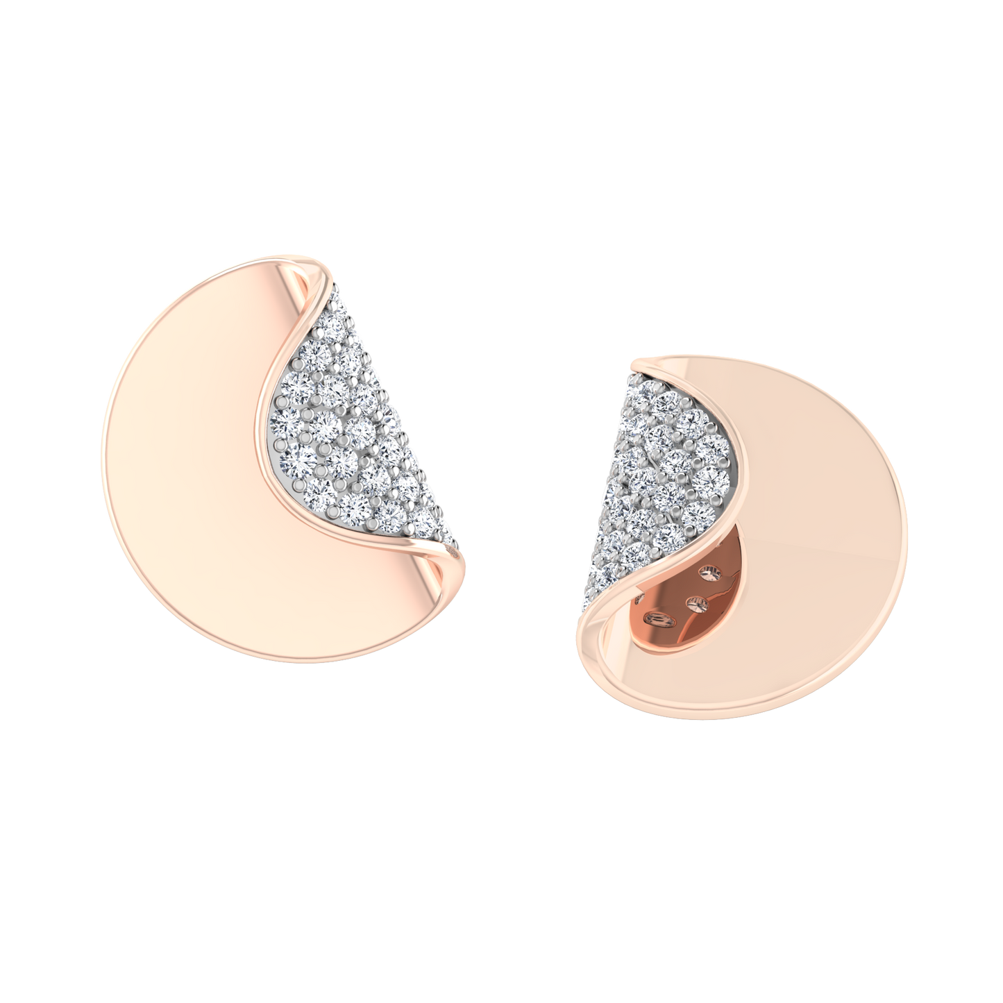 Serene Solitaire Diamond Studs 18K