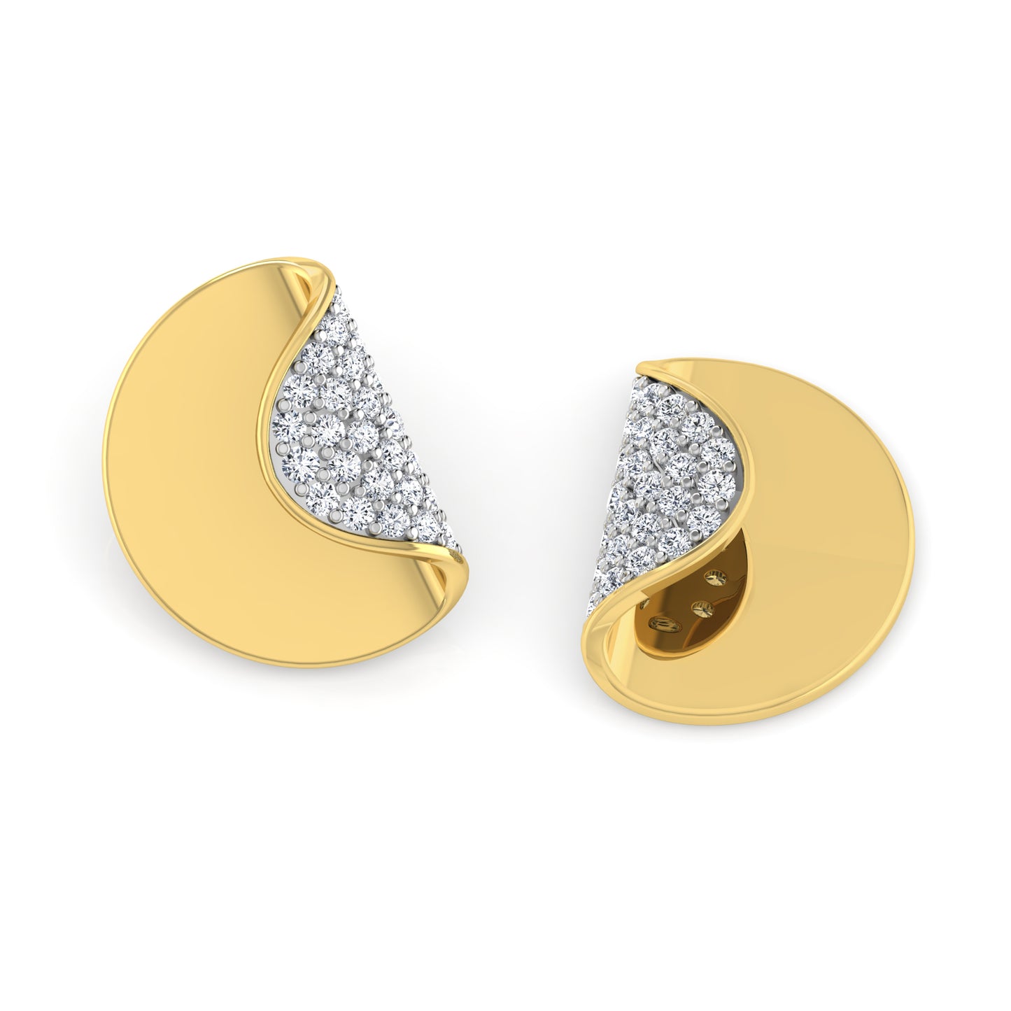 Serene Solitaire Diamond Studs