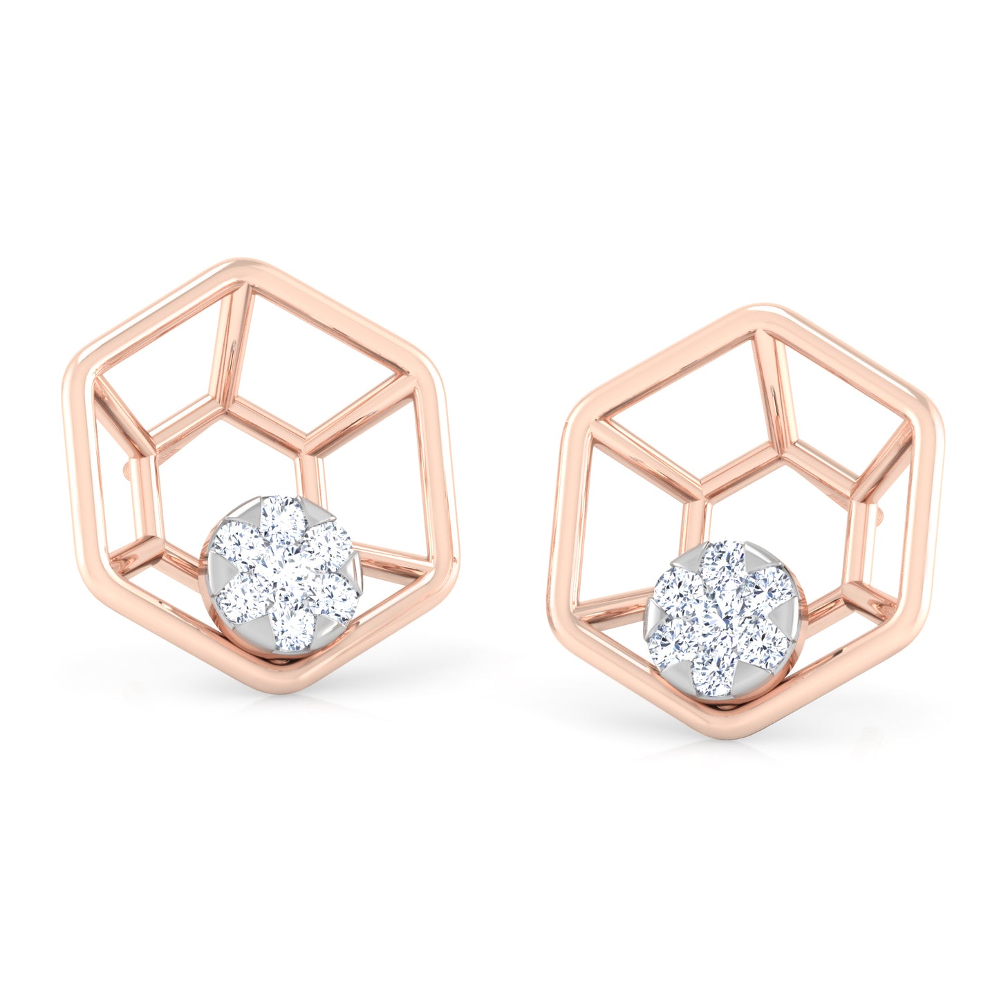 Whispering Winds Diamond Huggies 18K
