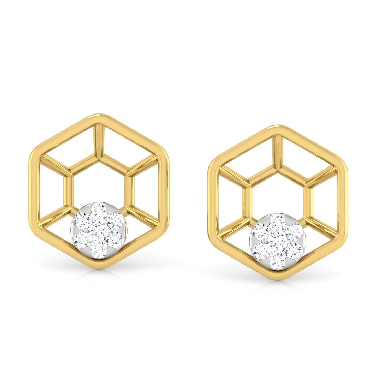 Whispering Winds Diamond Huggies 18K