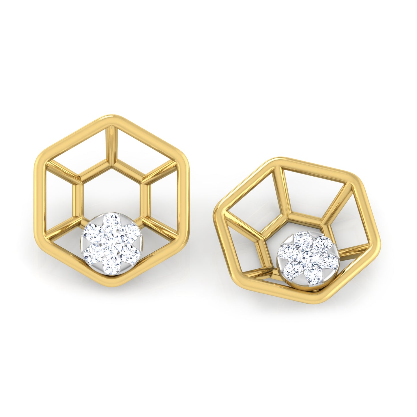 Whispering Winds Diamond Huggies 18K