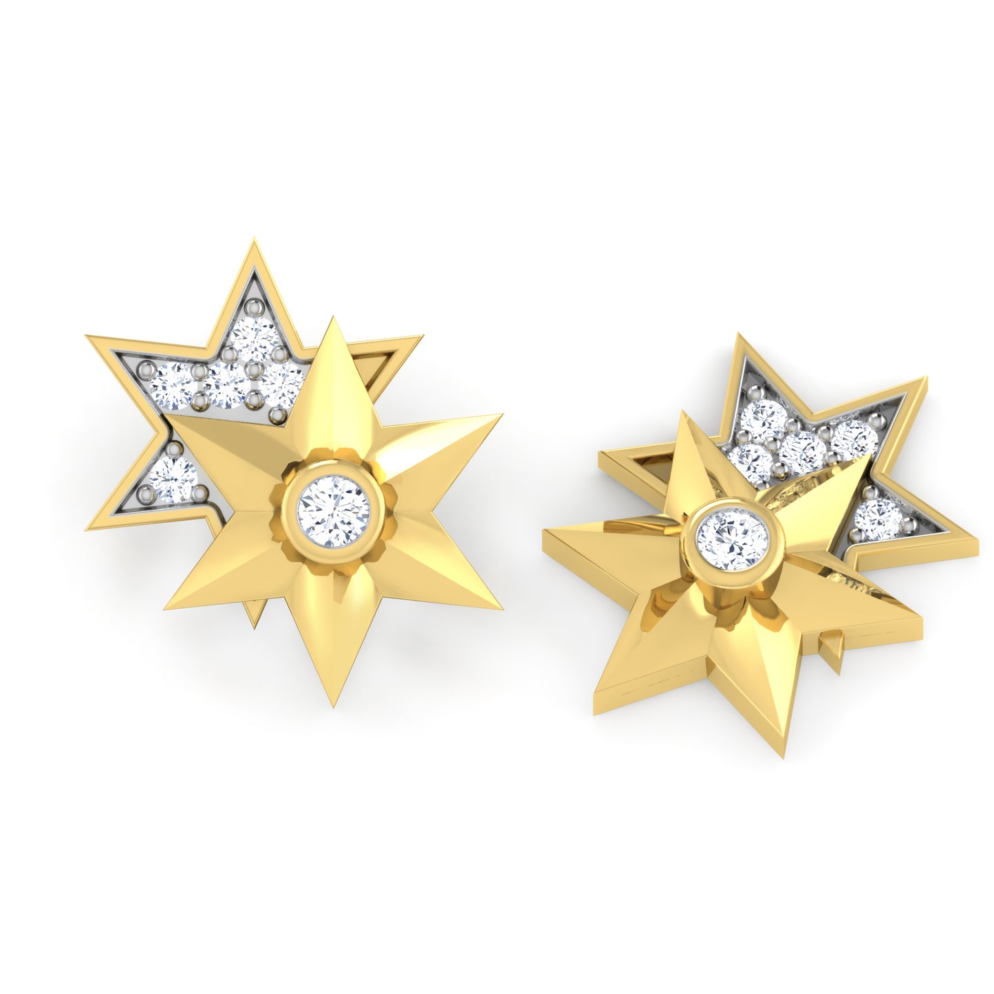 Floral Frost Diamond Drops 18K