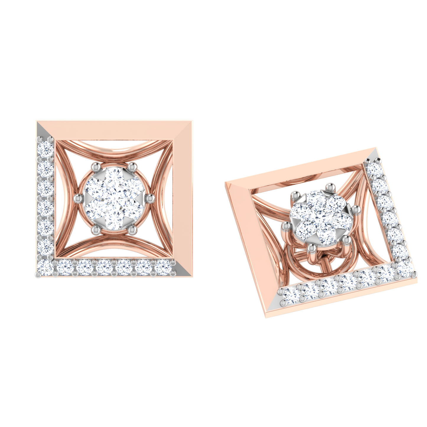 Twilight Tranquility Diamond Threaders 18K